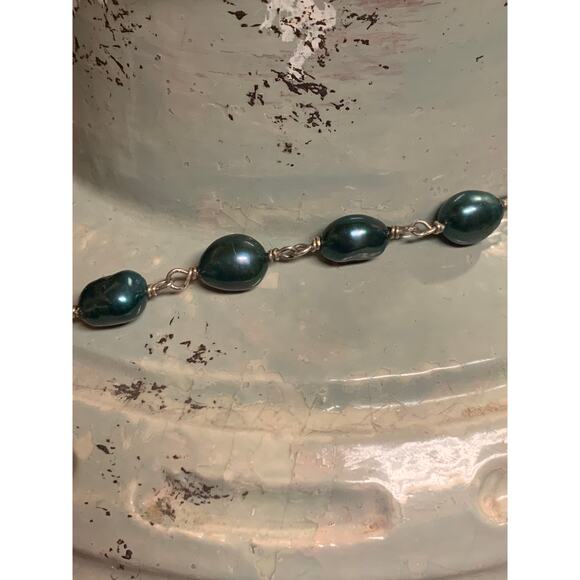 Schaef Designs Pearl, Sterling Silver & Gold Plated Multi Strand Necklace - Picture 7 of 9